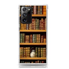 Room Interior Library Books Bookshelves Reading Literature Study Fiction Old Manor Book Nook Reading Samsung Galaxy Note 20 Ultra Tpu Uv Case by Grandong