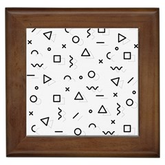 Memphis Pattern Framed Tile by Apen