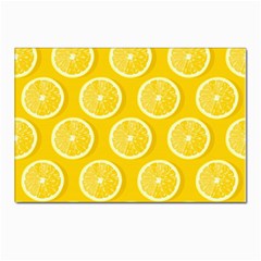 Lemon Fruits Slice Seamless Pattern Postcards 5  X 7  (pkg Of 10) by Apen