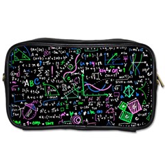 Math Linear Mathematics Education Circle Background Toiletries Bag (one Side) by Apen