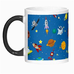 Space Rocket Solar System Pattern Morph Mug by Apen