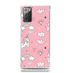 Cute Unicorn Seamless Pattern Samsung Galaxy Note 20 Tpu Uv Case by Apen