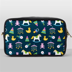 Cute Babies Toys Seamless Pattern Toiletries Bag (one Side) by Apen