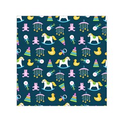 Cute Babies Toys Seamless Pattern Square Satin Scarf (30  X 30 ) by Apen