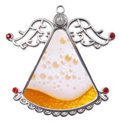 Beer Foam Texture Macro Liquid Bubble Metal Angel With Crystal Ornament by Cemarart