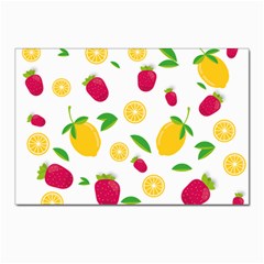 Strawberry Lemons Fruit Postcards 5  X 7  (pkg Of 10) by Askadina