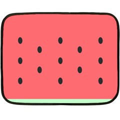 Watermelon Melon Fruit Healthy Food Meal Breakfast Lunch Juice Lemonade Summer Two Sides Fleece Blanket (mini) by Maspions