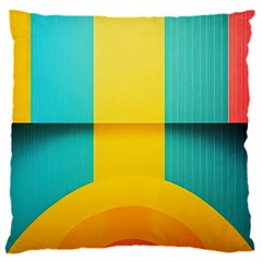 Colorful Rainbow Pattern Digital Art Abstract Minimalist Minimalism 16  Baby Flannel Cushion Case (two Sides) by Bedest