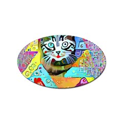 Kitten Cat Pet Animal Adorable Fluffy Cute Kitty Sticker Oval (100 Pack) by Maspions