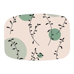 Plants Pattern Design Branches Branch Leaves Botanical Boho Bohemian Texture Drawing Circles Nature Mini Square Pill Box by Maspions