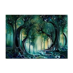 Trees Forest Mystical Forest Background Landscape Nature Sticker A4 (100 Pack) by Maspions