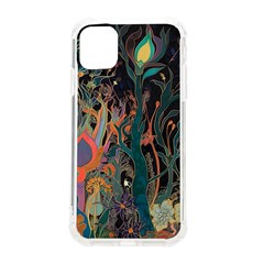 Trees Forest Mystical Forest Nature Junk Journal Landscape Iphone 11 Tpu Uv Print Case by Maspions