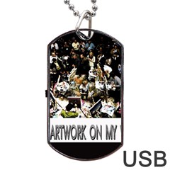 Yb 2vvvvv Zazzle - Digital Postcard - Front Dog Tag Usb Flash (two Sides) by xeedeeboyz