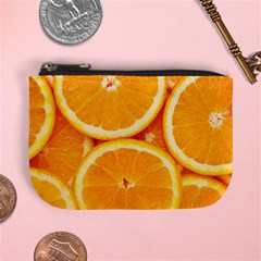 Oranges Textures, Close-up, Tropical Fruits, Citrus Fruits, Fruits Mini Coin Purse by nateshop