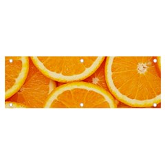 Oranges Textures, Close-up, Tropical Fruits, Citrus Fruits, Fruits Banner And Sign 6  X 2  by nateshop