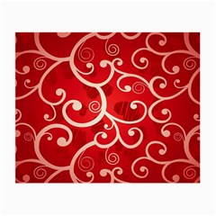 Patterns, Corazones, Texture, Red, Small Glasses Cloth by nateshop