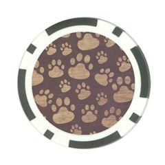 Paws Patterns, Creative, Footprints Patterns Poker Chip Card Guard (10 Pack) by nateshop