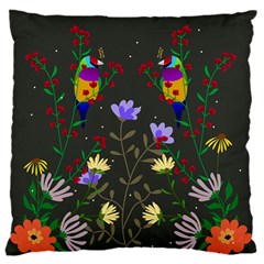 Bird Flower Plant Nature 16  Baby Flannel Cushion Case (two Sides) by Maspions