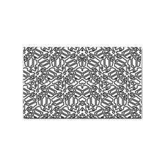 Monochrome Maze Design Print Sticker Rectangular (100 Pack) by dflcprintsclothing