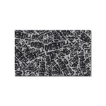 Rebel Life: Typography Black and White Pattern Sticker Rectangular (100 pack) Front