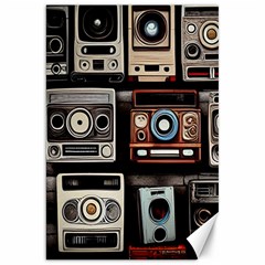 Retro Cameras Old Vintage Antique Technology Wallpaper Retrospective Canvas 20  X 30  by Grandong