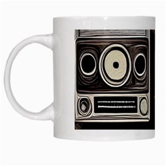 Retro Cameras Old Vintage Antique Technology Wallpaper Retrospective White Mug by Grandong