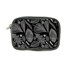 Leaves Flora Black White Nature Coin Purse by Maspions