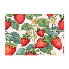 Strawberry-fruits Crystal Sticker (a4) by Maspions