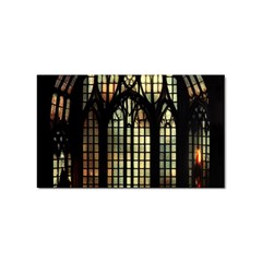 Stained Glass Window Gothic Sticker (rectangular) by Maspions