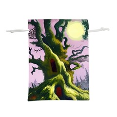 Outdoors Night Full Moon Setting Scene Woods Light Moonlight Nature Wilderness Landscape Lightweight Drawstring Pouch (l) by Posterlux