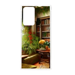 Room Interior Library Books Bookshelves Reading Literature Study Fiction Old Manor Book Nook Reading Samsung Galaxy Note 20 Ultra Tpu Uv Case by Posterlux