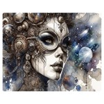 Woman in Space Two Sides Premium Plush Fleece Blanket (Teen Size) 60 x50  Blanket Front