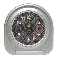 Pattern Seamless Antique Luxury Travel Alarm Clock by Maspions