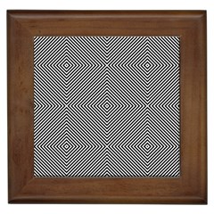 Abstract Diagonal Stripe Pattern Seamless Framed Tile by Maspions