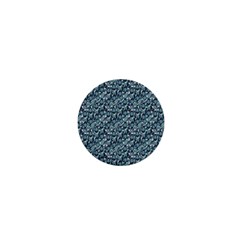 Blue Paisley 1  Mini Magnets by DinkovaArt