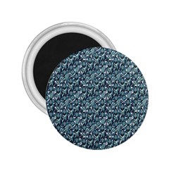 Blue Paisley 2 25  Magnets by DinkovaArt