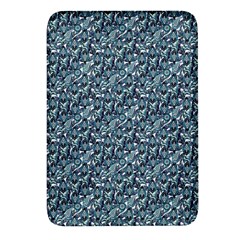 Blue Paisley Rectangular Glass Fridge Magnet (4 Pack) by DinkovaArt