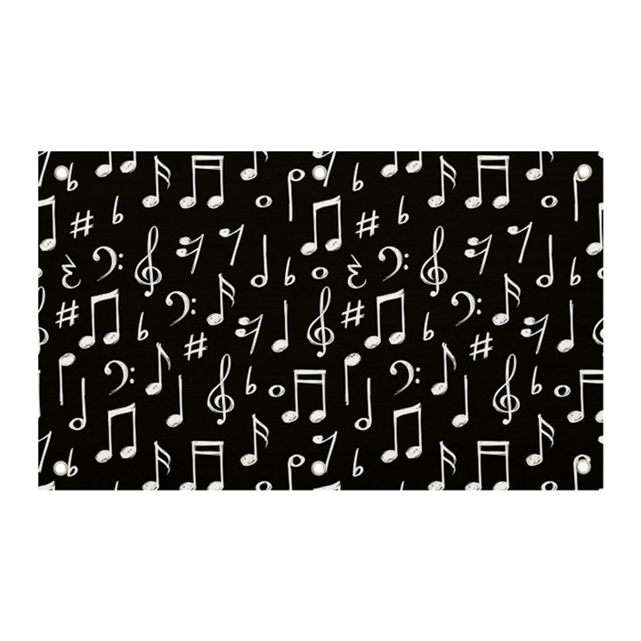 Chalk Music Notes Signs Seamless Pattern Banner and Sign 5  x 3 