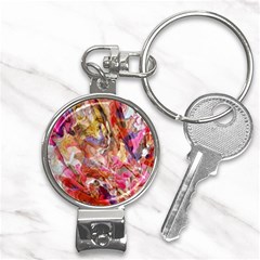 Abstract Wings Nail Clippers Key Chain by kaleidomarblingart