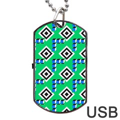 Beauitiful Geometry Dog Tag Usb Flash (one Side) by Sparkle