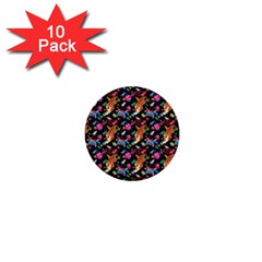 Beautiful Pattern 1  Mini Buttons (10 Pack)  by Sparkle