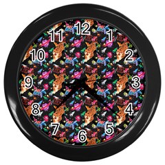 Beautiful Pattern Wall Clock (black) by Sparkle