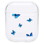 Butterfly-blue-phengaris Hard PC AirPods 1/2 Case Front