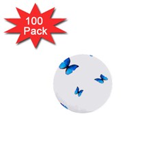 Butterfly-blue-phengaris 1  Mini Buttons (100 Pack)  by saad11