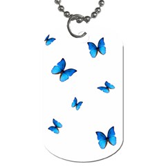 Butterfly-blue-phengaris Dog Tag (two Sides) by saad11