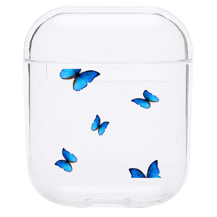 Butterfly-blue-phengaris Hard PC AirPods 1/2 Case