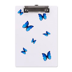 Butterfly-blue-phengaris A5 Acrylic Clipboard by saad11