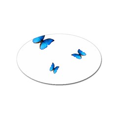 Butterfly-blue-phengaris Sticker Oval (10 Pack) by saad11