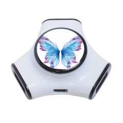 Butterfly-drawing-art-fairytale  3-port Usb Hub by saad11