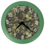 Camouflage Military Color Wall Clock Front